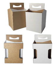 Load image into Gallery viewer, 4pk Cardboard Carrier | 12oz Bottle Carrier | Variety Pack | 150 Pack
