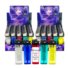Load image into Gallery viewer, Quantum® Disposable Lighters, Assorted Colors 50pk | Bonus Free 5-Pack | 55 Lighters