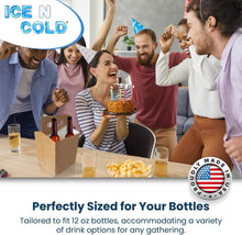 Load image into Gallery viewer, 4pk Kraft Cardboard Bottle Holder (Brown) 12oz Bottles | Made In USA
