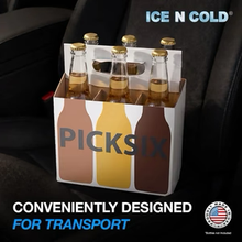 Load image into Gallery viewer, 6pk Cardboard Carrier (Pick Six White, 12, 24, 50, 150 count) - 12oz Bottles & Cans
