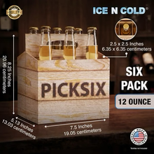 Load image into Gallery viewer, 6pk Cardboard Carrier (Pick Six Crate, 12, 24, 50, 150 count) - 12oz Bottles & Cans