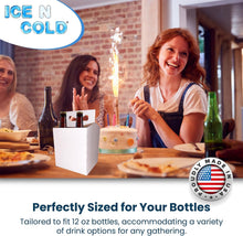 Load image into Gallery viewer, 4pk Cardboard Bottle Holder (Whitet) 12oz Bottles | Made In USA