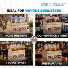 Load image into Gallery viewer, 6pk Cardboard Carrier (Pick Six Crate, 12, 24, 50, 150 count) - 12oz Bottles & Cans