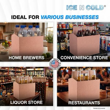 Load image into Gallery viewer, 6pk Cardboard Carrier (Kraft Brown, 12, 24, 50, 150 count) - 12oz Bottles & Cans