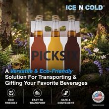 Load image into Gallery viewer, 6pk Cardboard Carrier (Pick Six White, 12, 24, 50, 150 count) - 12oz Bottles & Cans
