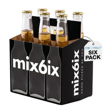 Load image into Gallery viewer, 6pk Cardboard Carrier (Mix6ix Xray Black, 12, 24, 50, 150 count) - 12oz Bottles & Cans