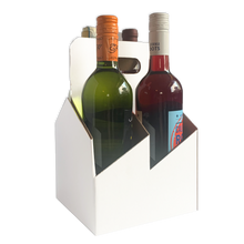 Load image into Gallery viewer,  C-Store Packaging | 4-Pack Wine/Liquor Cardboard Bottle Carrier