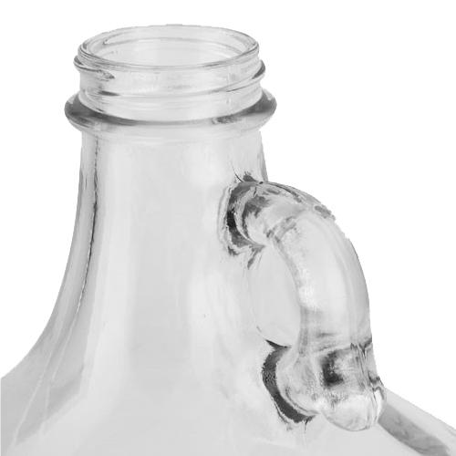 Glass Syrup Bottle with White Cap, 12 oz