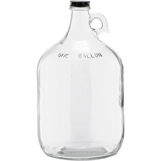 1 Gallon Clear Glass Jug Fermenter for Small Batch Brewing