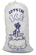 Load image into Gallery viewer, Ice N Cold Crystal Clear Plastic Ice Bags with Cotton Drawstring for Ice Storage and Transport
