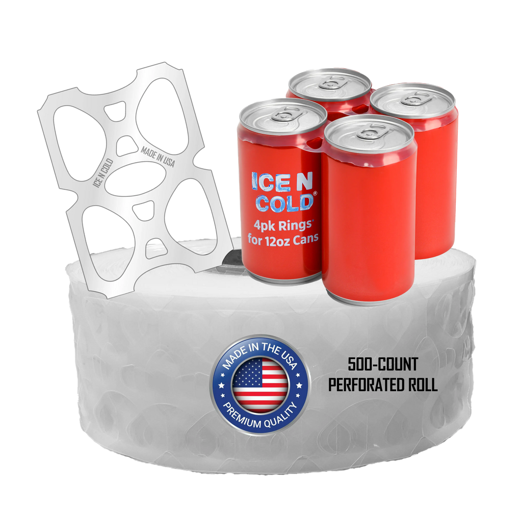 ICE N COLD® Four Pack Rings | 500ct Roll