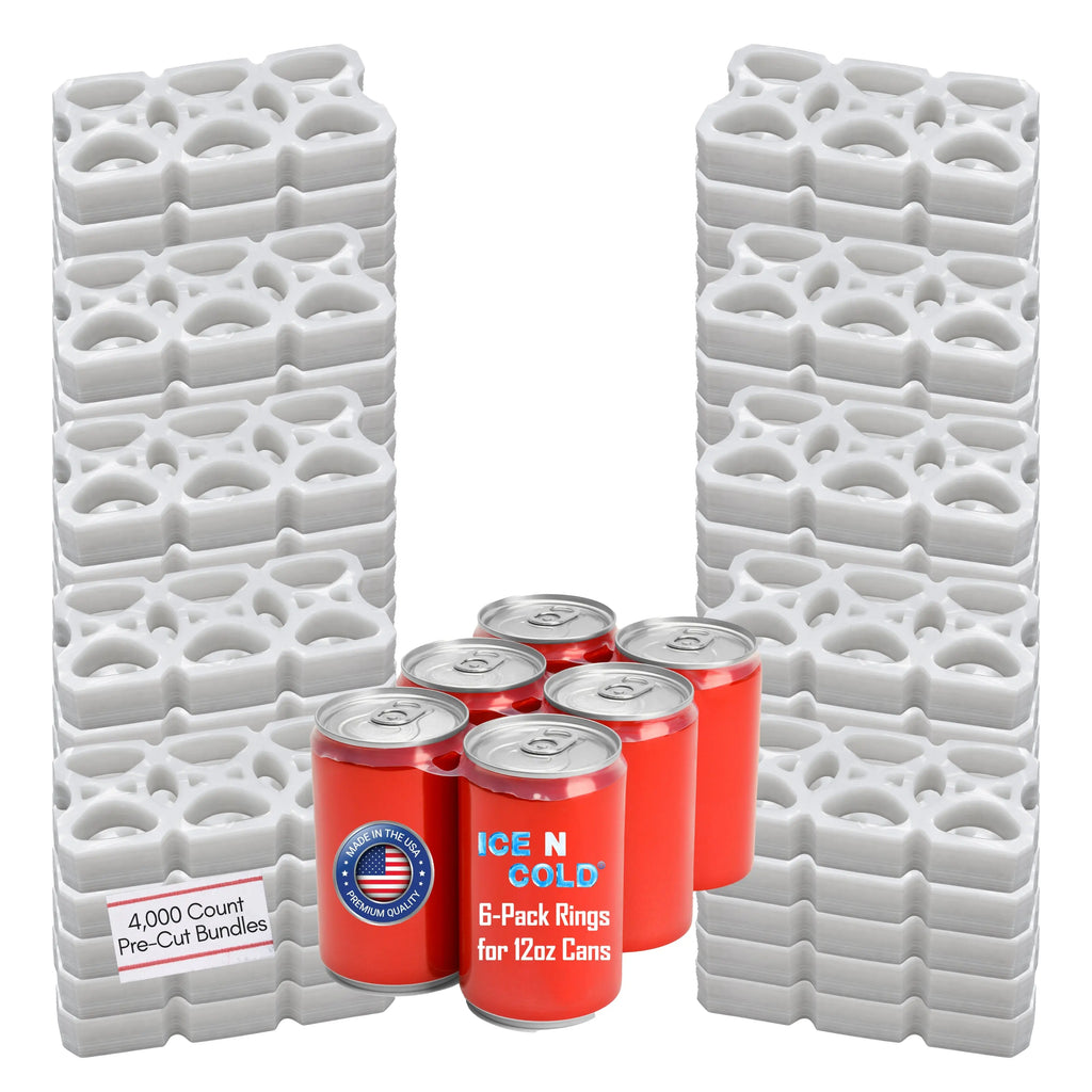 ICE N COLD® Six Pack Rings | 4000ct Pre-Cut Rings