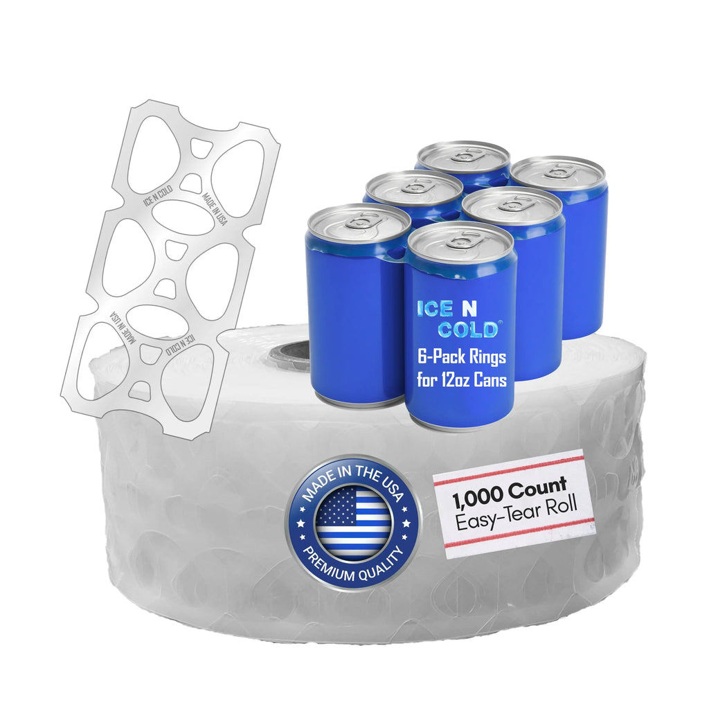 ICE N COLD® Perforated Four Pack Rings | 1000ct roll | 2000ct Roll