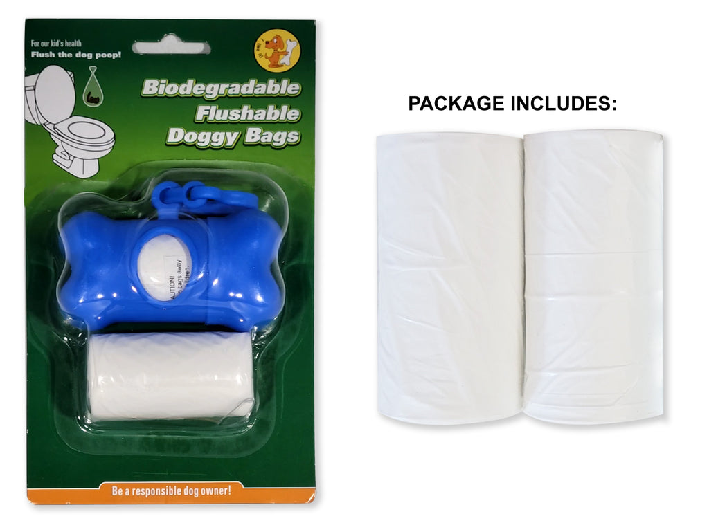 ICE N COLD Presents Premium Flushable and Biodegradable Dog Poop Bags by Proudly
