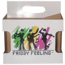 Load image into Gallery viewer, 6pk Cardboard Carrier (Die-Cut Friday Feeling Design) | Holds 6pk 12oz Bottles
