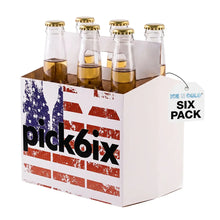 Load image into Gallery viewer, 6pk Cardboard Carrier (Pick Six American Flag, 12, 24, 50, 150 count) - 12oz Bottles &amp; Cans
