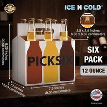Load image into Gallery viewer, 6pk Cardboard Carrier (Pick Six White, 12, 24, 50, 150 count) - 12oz Bottles &amp; Cans
