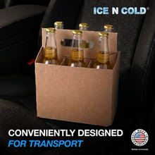 Load image into Gallery viewer, 6pk Cardboard Carrier (Kraft Brown, 12, 24, 50, 150 count) - 12oz Bottles &amp; Cans
