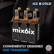 Load image into Gallery viewer, 6pk Cardboard Carrier (Mix6ix Xray Black, 12, 24, 50, 150 count) - 12oz Bottles &amp; Cans

