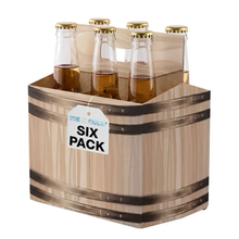Load image into Gallery viewer, 6pk Cardboard Carrier (Barrel, 12, 24, 50, 150 count) - 12oz Bottles &amp; Cans
