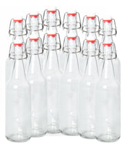 Load image into Gallery viewer, 16-20oz Clear Growler with Flip Top Airtight Silicone Seal
