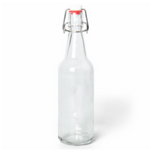 Load image into Gallery viewer, 16-20oz Clear Growler with Flip Top Airtight Silicone Seal
