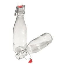 Load image into Gallery viewer, 16-20oz Clear Growler with Flip Top Airtight Silicone Seal
