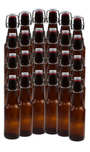 Load image into Gallery viewer, 16-20oz Amber Growler with Flip Top Airtight Silicone Seal
