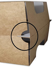 Load image into Gallery viewer, 4pk Cardboard Carriers White Die-Cut | Kraft 12oz Bottle Carrier | 4 Pack
