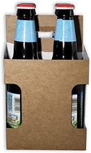 Load image into Gallery viewer, 4pk Cardboard Carriers Kraft Die-Cut | Kraft 12oz Bottle Carrier | 4 Pack
