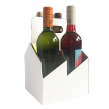 Load image into Gallery viewer,  C-Store Packaging | 4-Pack Wine/Liquor Cardboard Bottle Carrier
