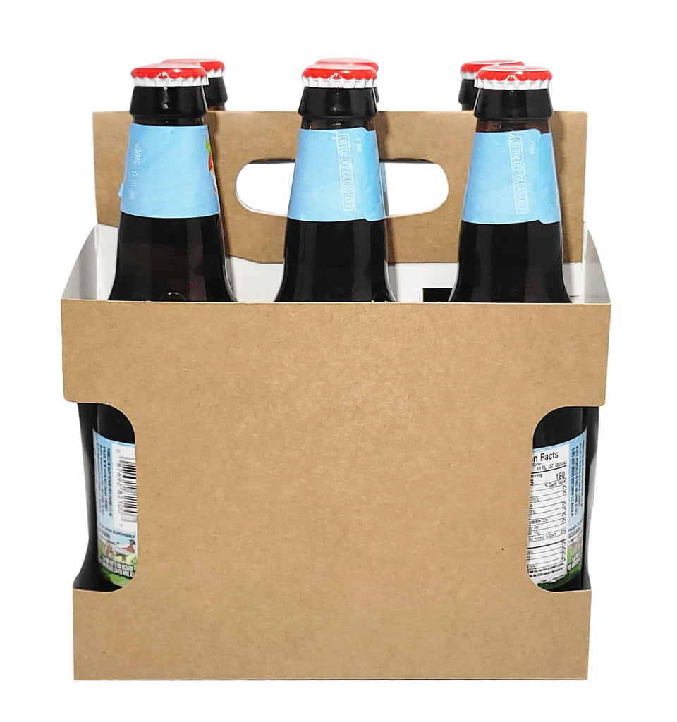 6pk Cardboard Carriers | Kraft Die-Cut