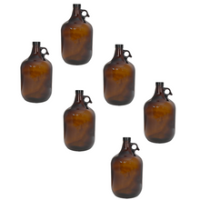 Load image into Gallery viewer, C-Store - 1 Gallon  Amber Glass Growler, glass jug
