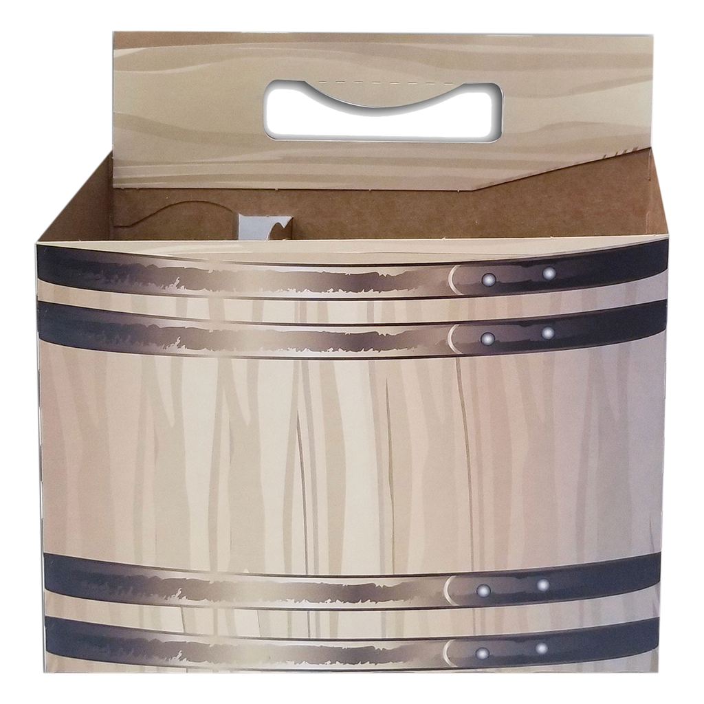 C-Store Packaging | Barrel Designed 6 Pack Cardboard Carrier