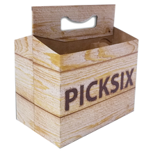 Load image into Gallery viewer, C-Store Packaging | Pick Six Crate 6 Pack Cardboard Carrier
