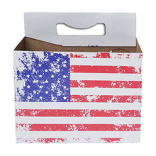 Load image into Gallery viewer, C-Store Packaging - American Flag Cardboard  Carrier

