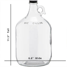 Load image into Gallery viewer, C-Store - 1 Gall Clear Glass Growler, glass jug

