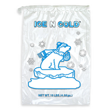 Load image into Gallery viewer, Ice N Cold 10lb Drawstring Ice Bags
