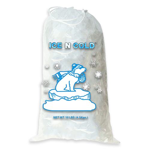 Ice N Cold 10lb Drawstring Ice Bags (Pack of 100)