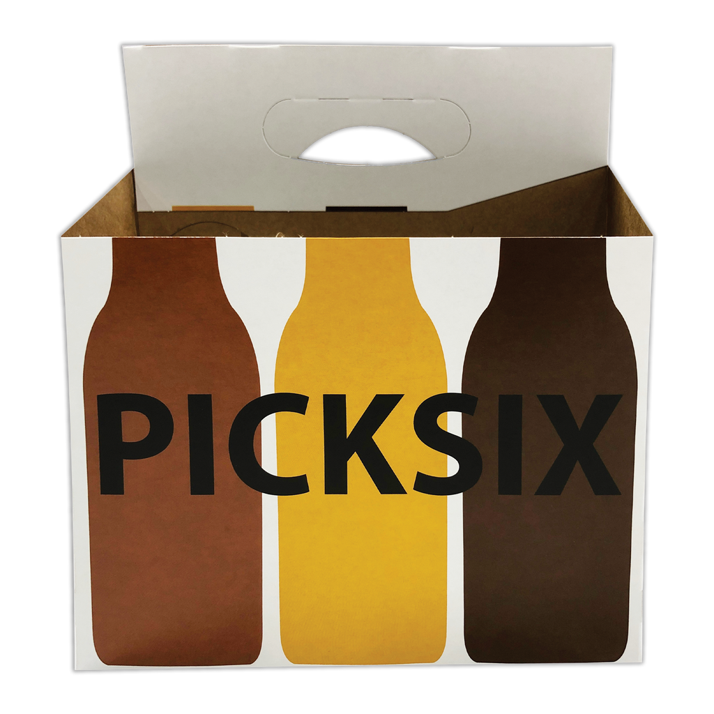 C-Store Packaging | Pick Six Bottles Cardboard 6 Pack Bottle Carrier