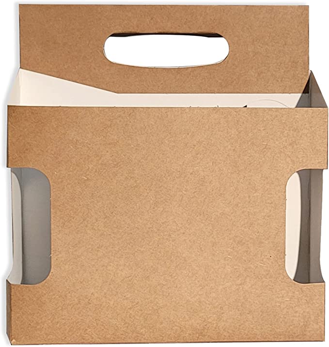 Cardboard Carrier | Kraft-New Die Cardboard 12oz Bottle Carrier